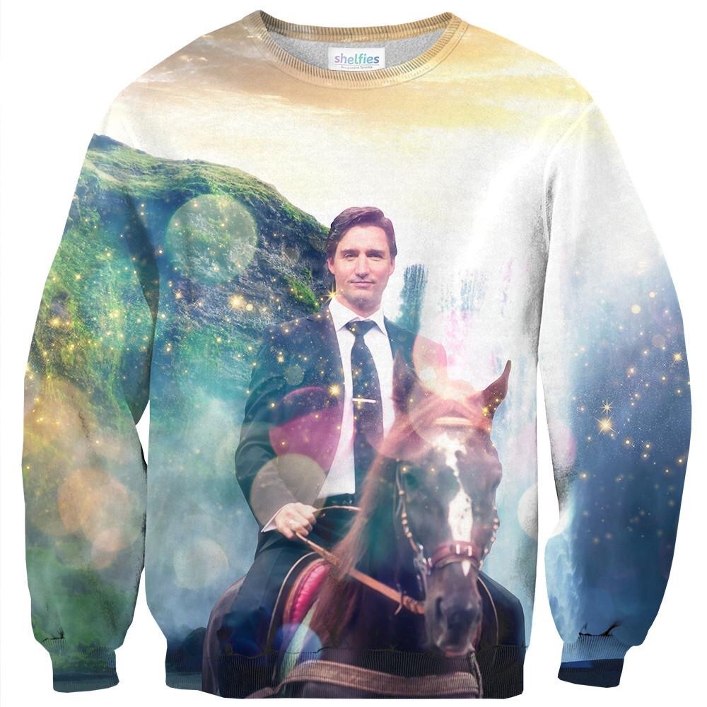 NWT Shelfies Dreamy Trudeau Sweatshirt-Unisex Large